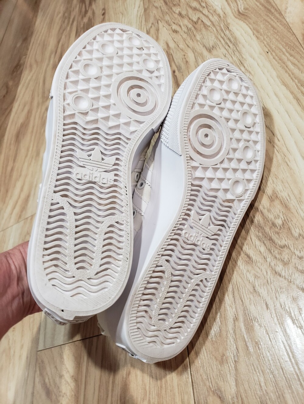 Adidas Nizza Platform White Sneakers Women 9 - Picture 2 of 5